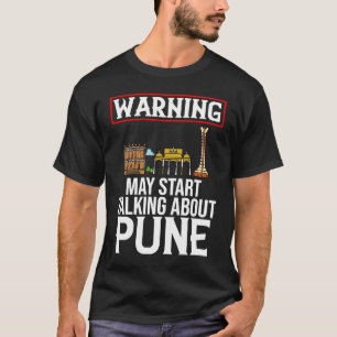 T-shirt Carte de voyage Pune India City Skyline