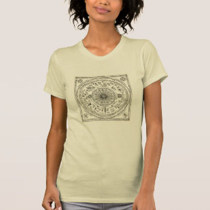 T-shirt Carte de vue d'Oxford de la bibliothèque de