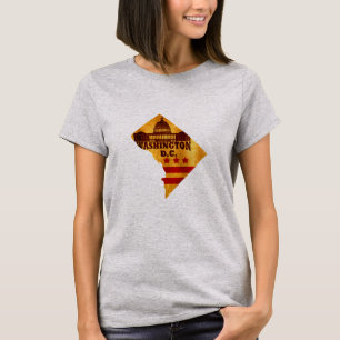 T-shirt carte de washington