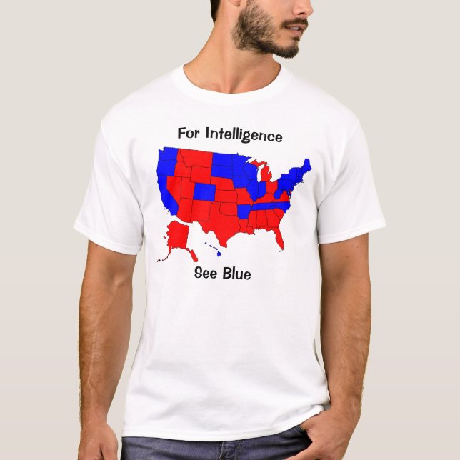 T-shirt Carte d'élection des États-Unis (Devant)