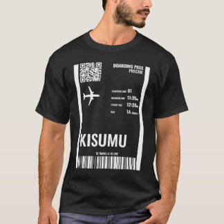 T-shirt Carte d'embarquement Kisumu Kenya Billet de compag