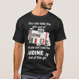T-shirt Carte d'embarquement Udine Fille d'Udine Udine