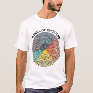 T-shirt Carte d'émotion des roues Carte de thérapie de san