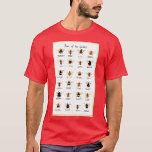 T-shirt Carte des abeilles des jardins de Kew