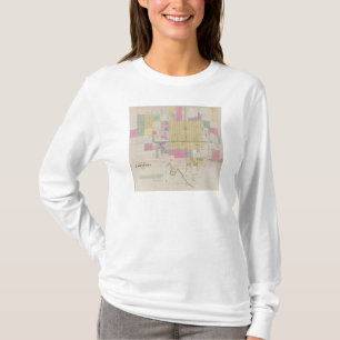 T-shirt Carte des centres commerciaux, le Kansas