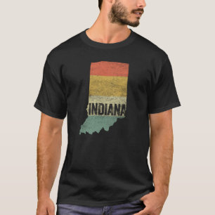 T-shirt Carte des couleurs du coucher de soleil Vintage In