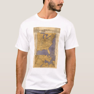 T-shirt Carte des états atlantiques