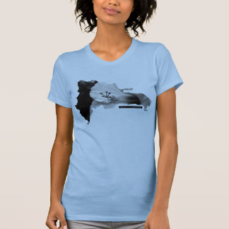 T-shirt Carte des fleurs de République Dominicaine Hibiscu