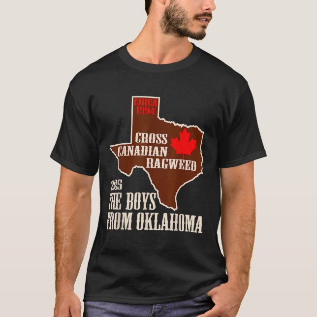 T-shirt Carte Des Garçons De L'Oklahoma (Devant)