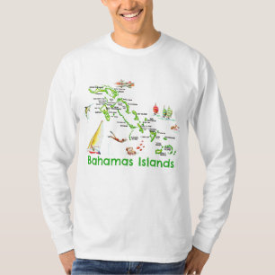 T-shirt Carte des îles Bahamas