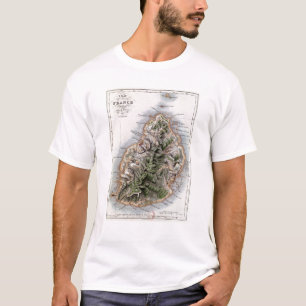 T-shirt Carte des Îles Maurice, illustration 'Paul et