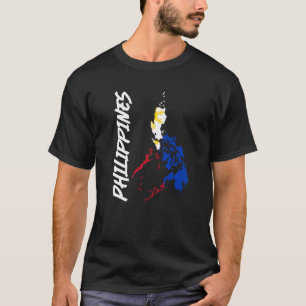 T-shirt Carte des Philippines pour hommes Fierté philippin