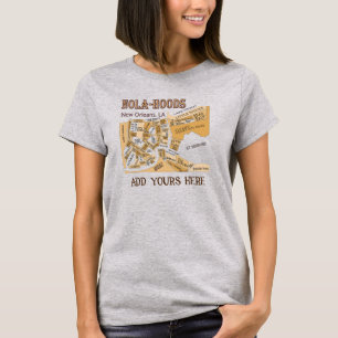 T-shirt Carte des quartiers de la Nouvelle-Orléans, NOLA_H