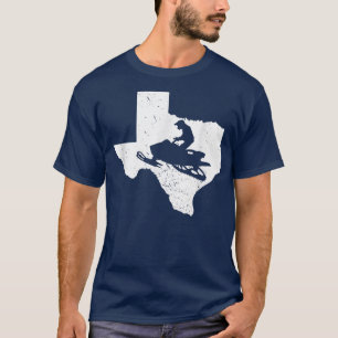 T-shirt Carte des thés Motoneige équitation Sports d'hiver