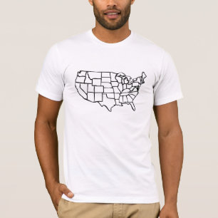 T-shirt Carte des USA
