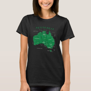 T-shirt CARTE DÉTAILLÉE AUSTRALIE