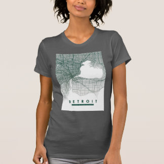 T-shirt Carte Détroit