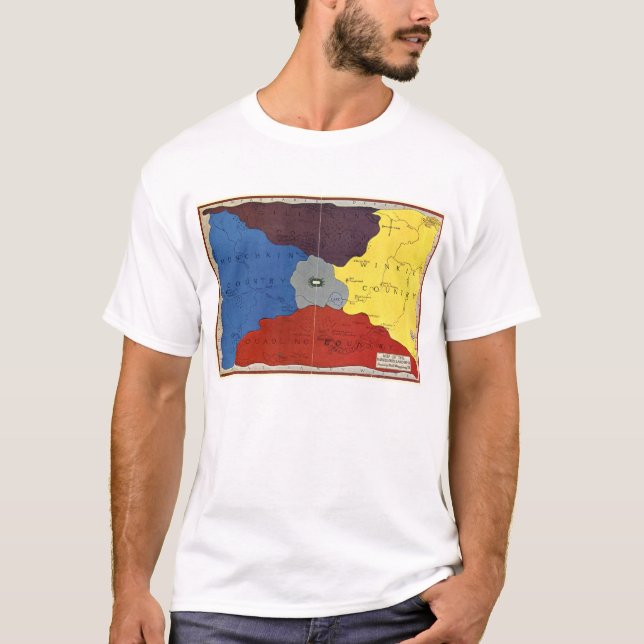 T-shirt Carte d'once (avant) (Devant)