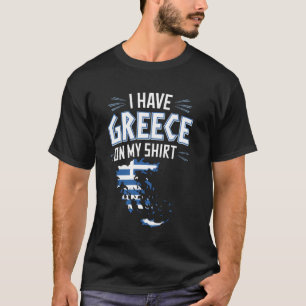 T-shirt Carte drôle de Grèce Citoyenneté Hellènes Course G