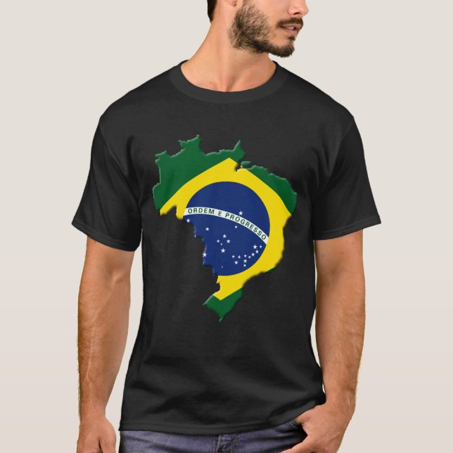 T-shirt Carte du Brésil (Devant)