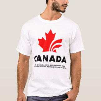 T-SHIRT CARTE DU CANADA | 