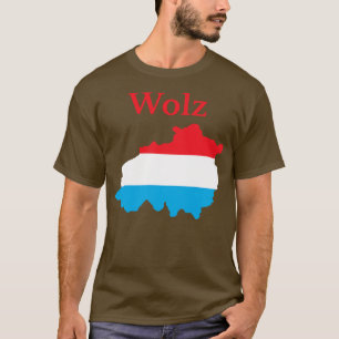 T-shirt Carte du canton de Wiltz Luxembourg