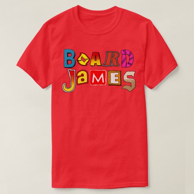 T-shirt Carte du cinéma James  (Design devant)