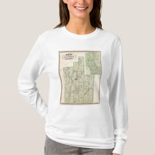 T-shirt Carte du comté de Fulton avec Rochester, Fulton C