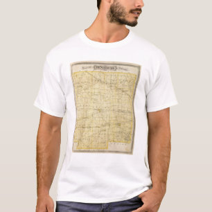 T-shirt Carte du comté de Hendricks