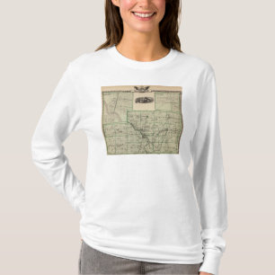 T-shirt Carte du comté de Kankakee, de Kankakee et de