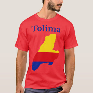 T-shirt Carte du département de Tolima Colombie