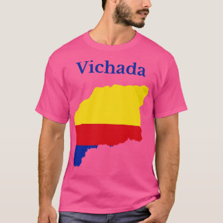 T-shirt Carte du département de Vichada Colombie