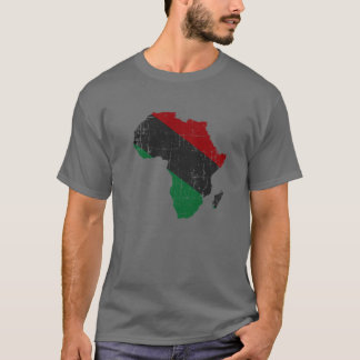 T-shirt Carte du drapeau panafricain de l'UNIA Histoire du