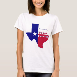 T-shirt Carte du drapeau Texas Forever