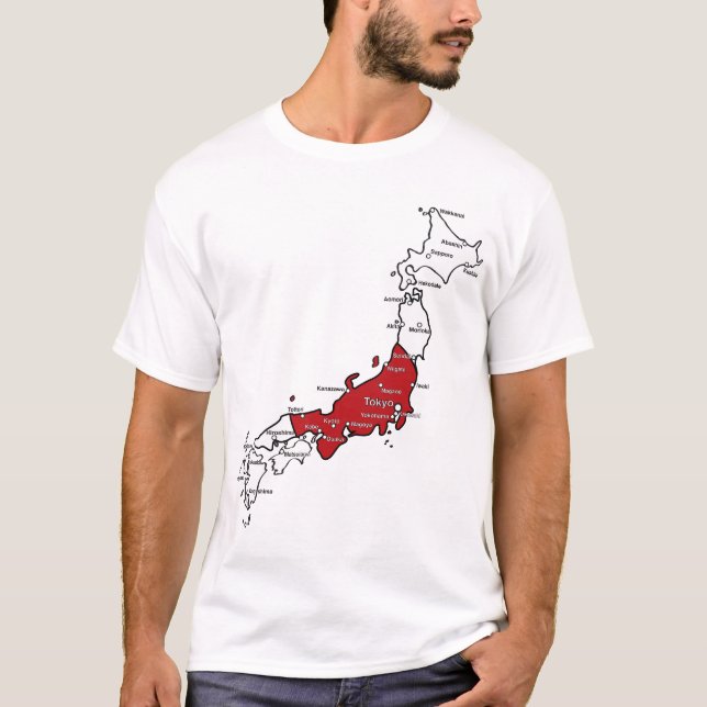 T-shirt Carte du Japon (Devant)