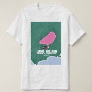 T-shirt Carte du lac Hillier en Australie.
