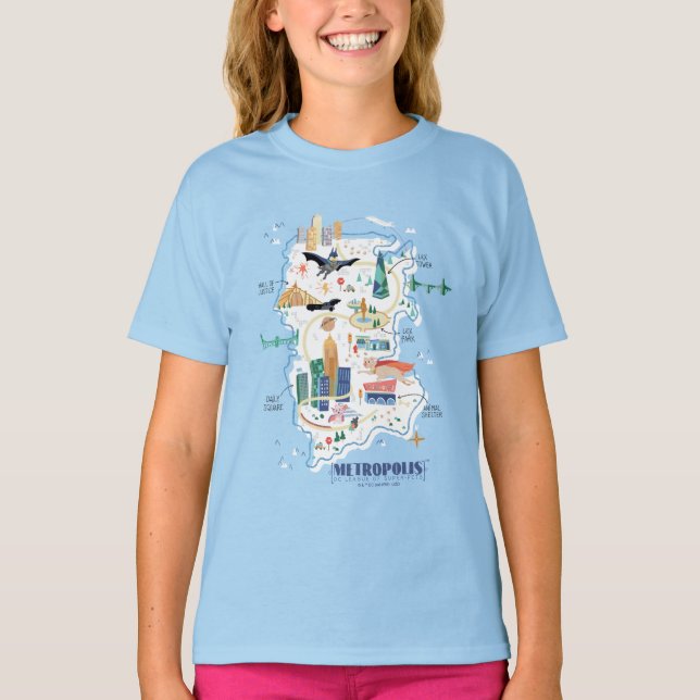 T-shirt Carte du livre de Metropolis (Devant)