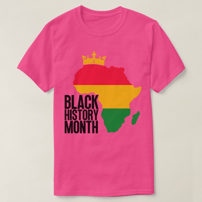 T-shirt Carte du mois de l'histoire noire 12 (Design devant)