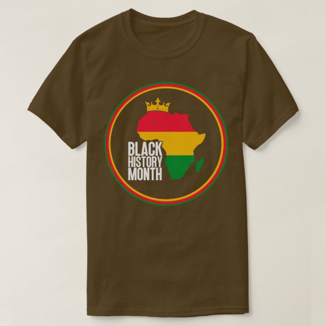 T-shirt Carte du mois de l'histoire noire 13 (Design devant)