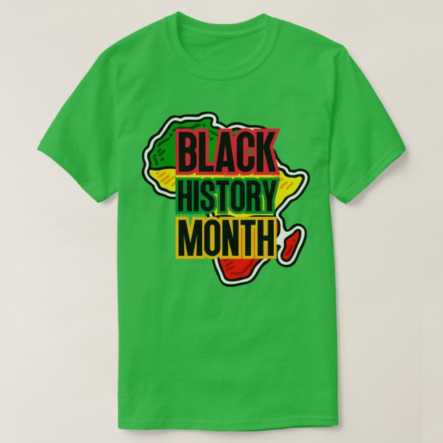 T-shirt Carte du mois de l'histoire noire 16 (Design devant)