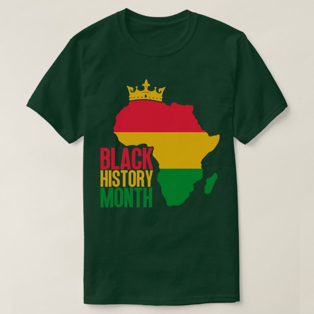 T-shirt Carte du mois de l'histoire noire 17 (Design devant)