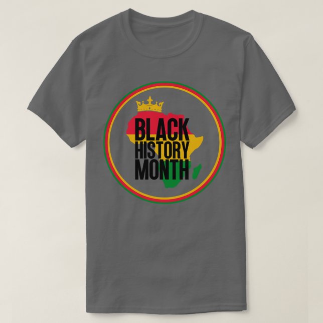 T-shirt Carte du mois de l'histoire noire 46 (Design devant)