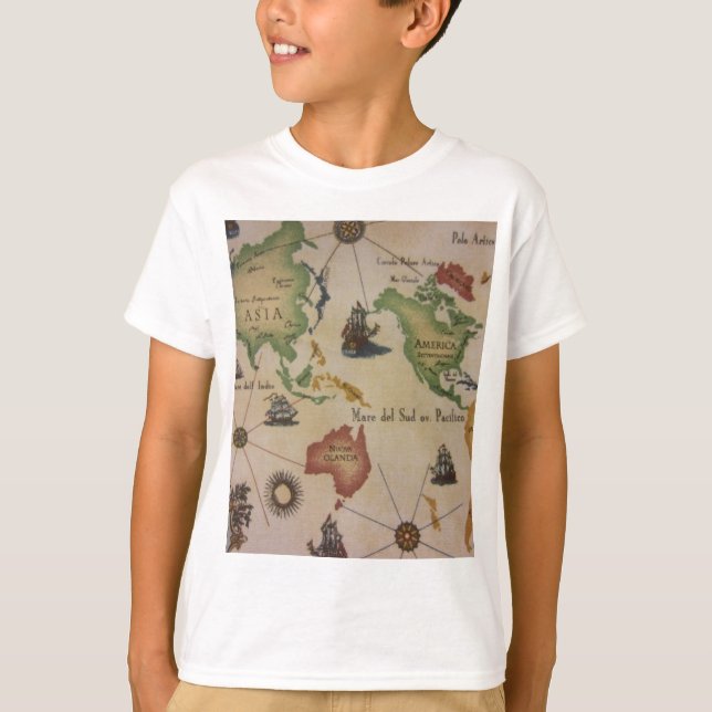 T-shirt Carte du monde (Devant)