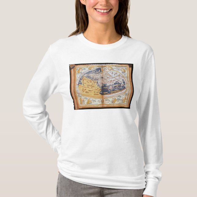 T-shirt Carte du monde, 1486 (Devant)
