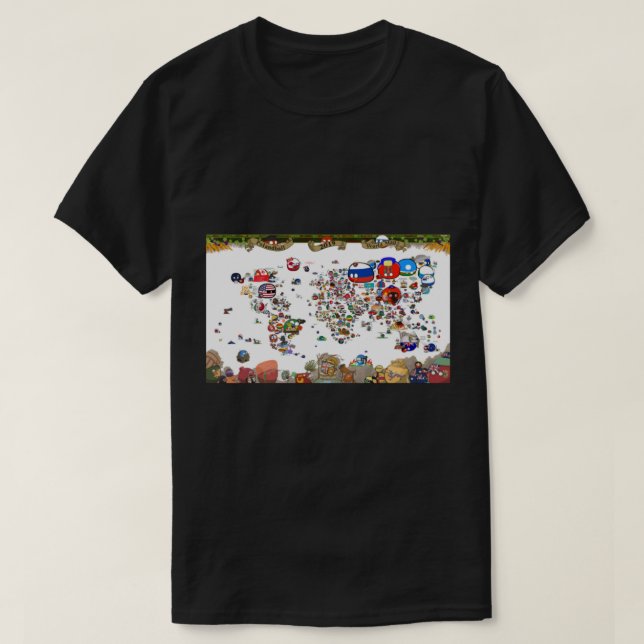 T-shirt Carte du monde 2019 (Design devant)