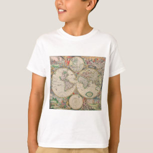 T-shirt Carte du monde antique