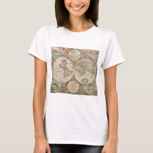 T-shirt Carte du monde antique