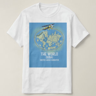 T-shirt Carte du monde Dubaï Émirats arabes unis