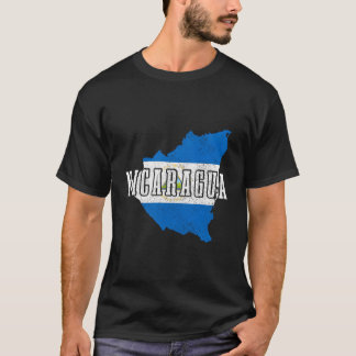 T-shirt Carte du Nicaragua Fierté Drapeau Nicaraguayen Nic