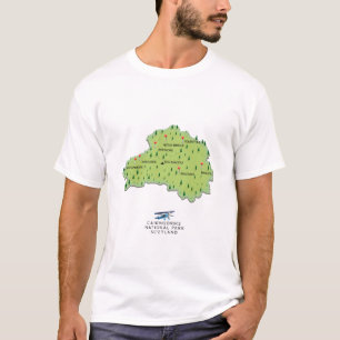 T-shirt Carte du parc national du Caire